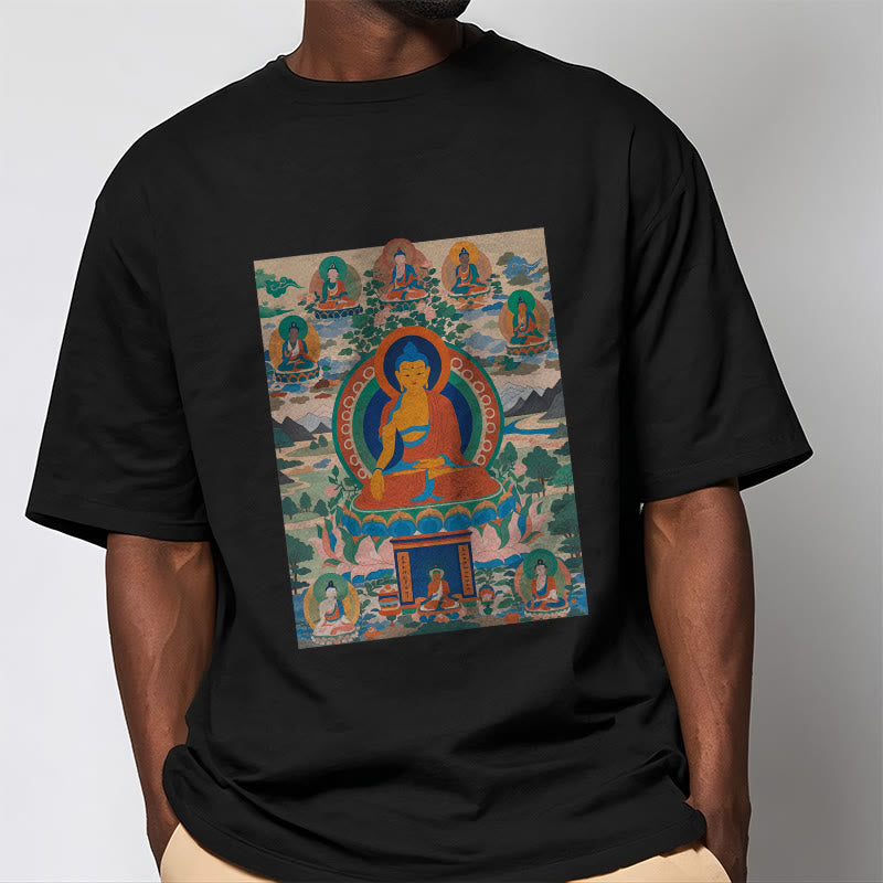 Buddha Stones薬師如来経典をアートに昇華させたTシャツ - image 6