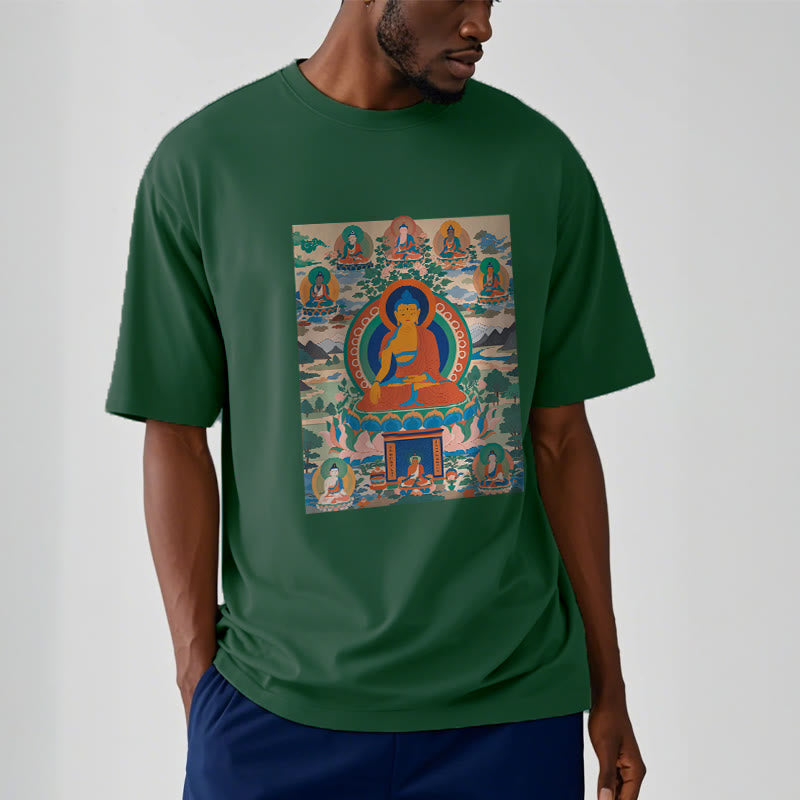 Buddha Stones薬師如来経典をアートに昇華させたTシャツ - image 4