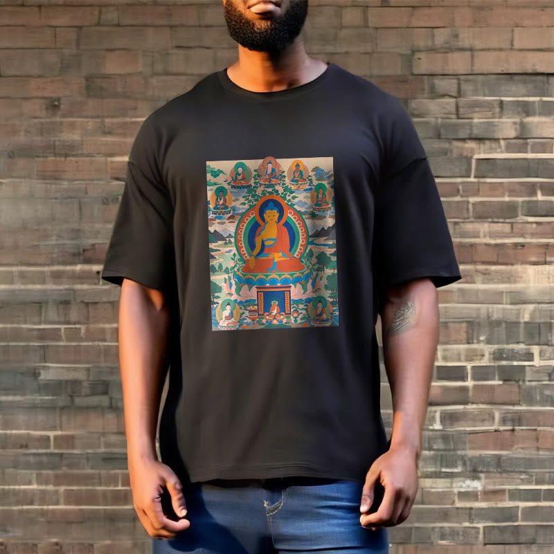 Buddha Stones薬師如来経典をアートに昇華させたTシャツ - image 8
