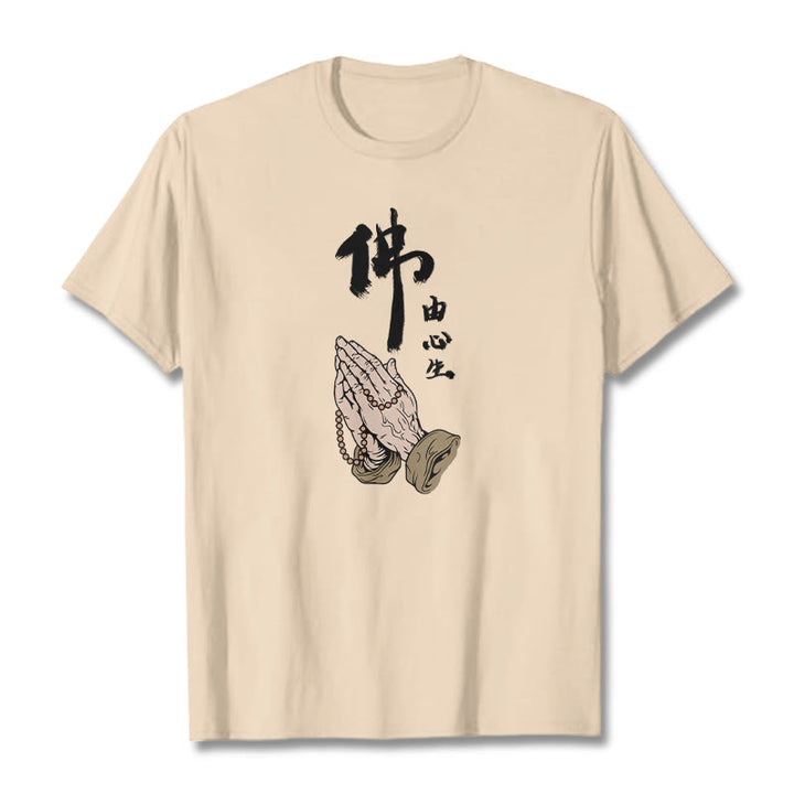 Buddha Stonesの祈りTシャツ - ビスク - 2XL - image 17