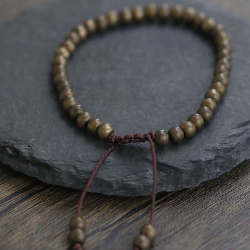 Buddha Stones銅 真鍮 ビーズ バランス 富 シンプル ブレスレット