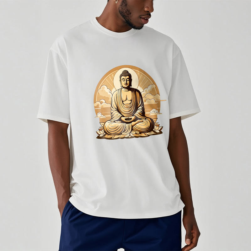 Buddha Stones、太陽、吉兆の雲、仏陀Tシャツ - image 4