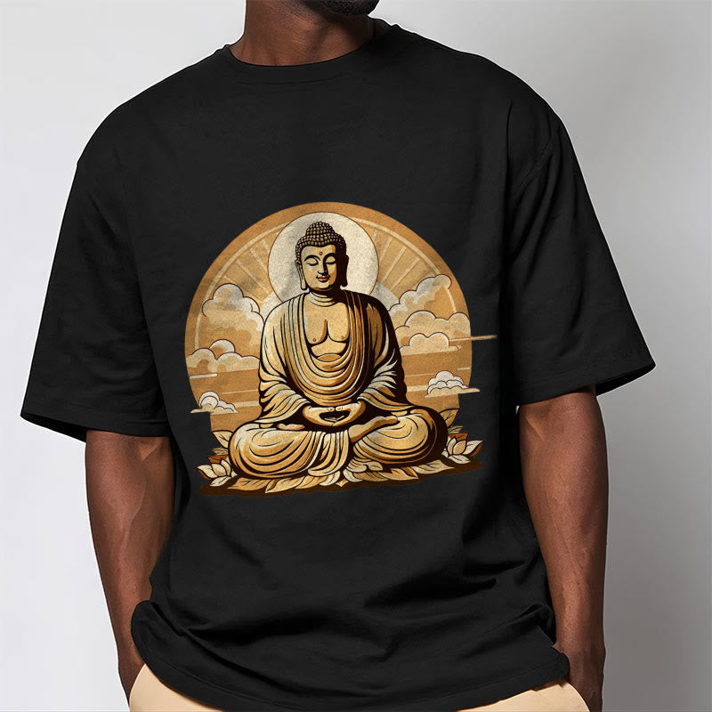 Buddha Stones、太陽、吉兆の雲、仏陀Tシャツ - image 7