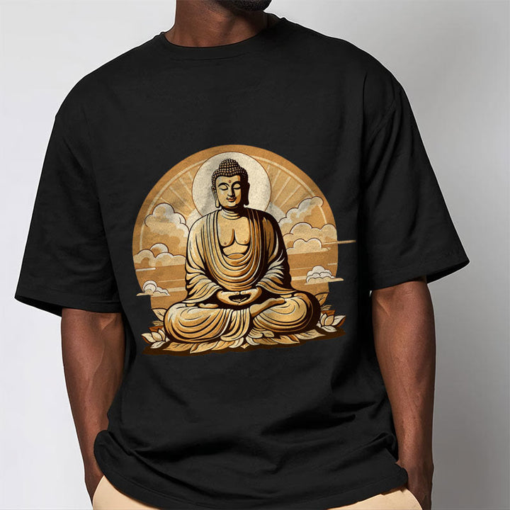 Buddha Stones、太陽、吉兆の雲、仏陀Tシャツ - image 7