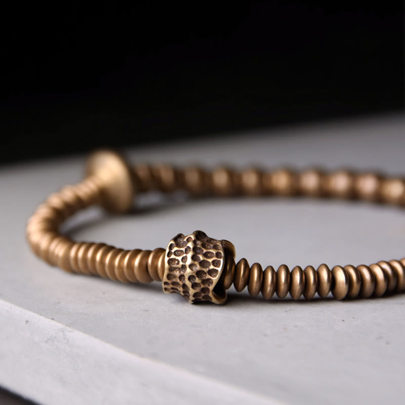 Buddha Stonesバランス銅幸運真鍮ブレスレット