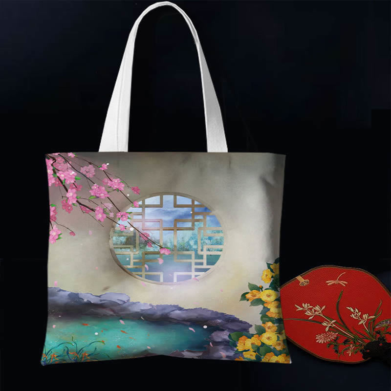 Buddha Stonesキャンバスカラフルショルダーバッグ