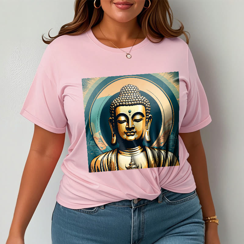 Buddha StonesオーラゴールデンブッダTシャツ - image 12