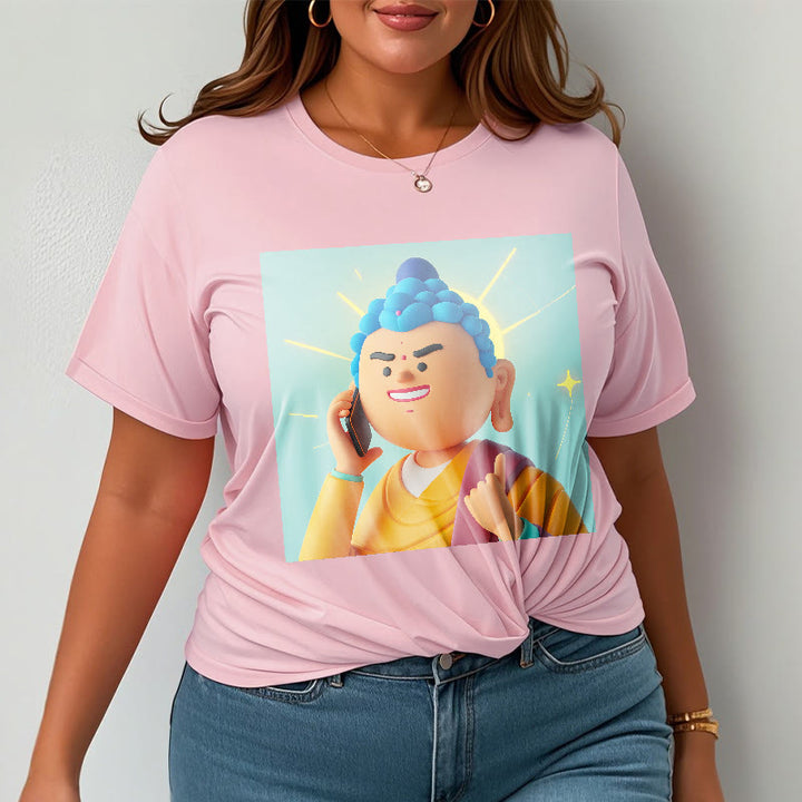 Buddha Stonesの面白い漫画仏陀Tシャツ - image 18