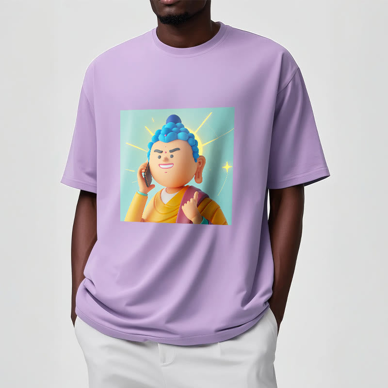 Buddha Stonesの面白い漫画仏陀Tシャツ - image 16