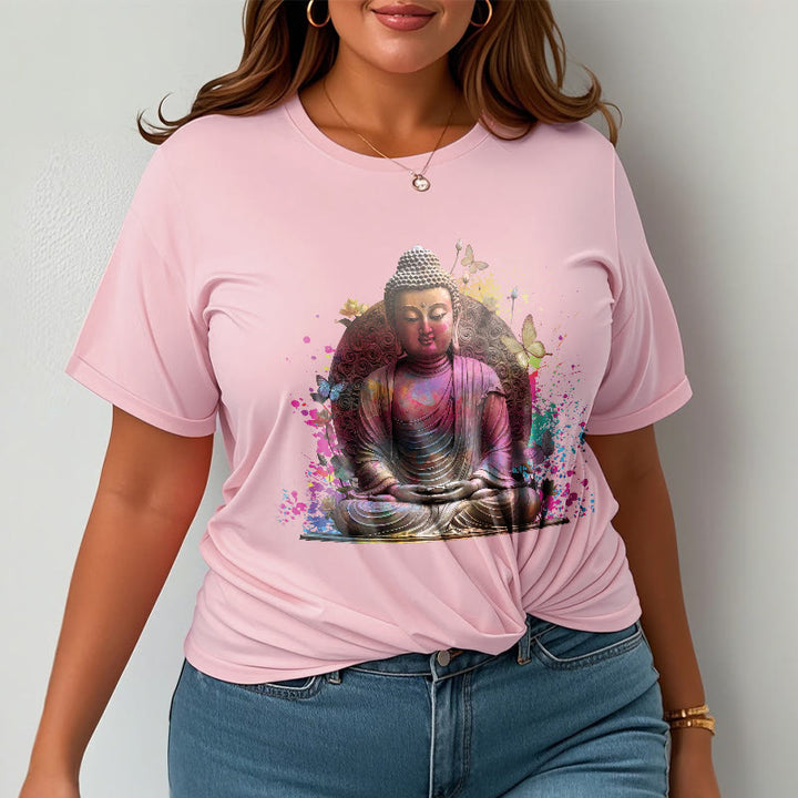 Buddha Stones、蝶、瞑想、仏陀のTシャツ - image 13