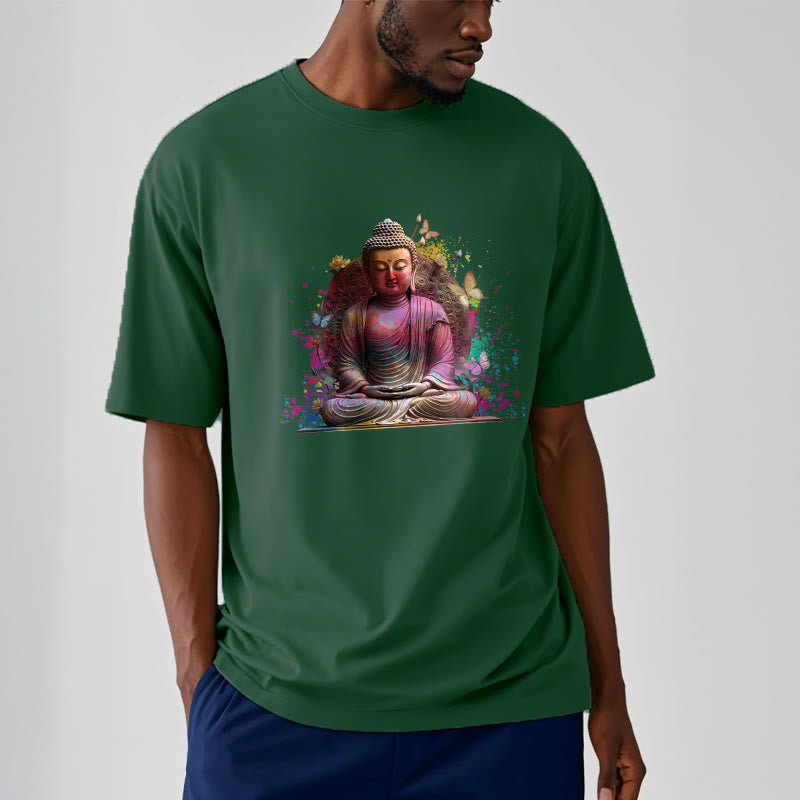 Buddha Stones、蝶、瞑想、仏陀のTシャツ - image 11