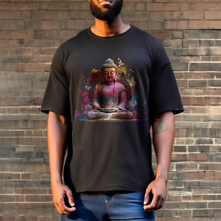 Buddha Stones、蝶、瞑想、仏陀のTシャツ - image 8