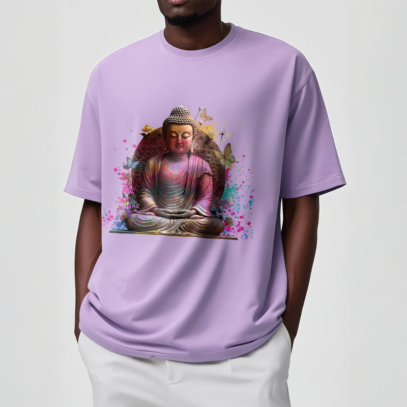 Buddha Stones、蝶、瞑想、仏陀のTシャツ - image 17