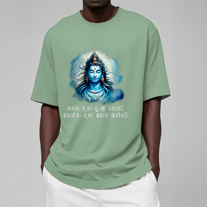 Buddha Stonesサンスクリット語 マハデフがあなたの助けに来る T シャツ - image 15