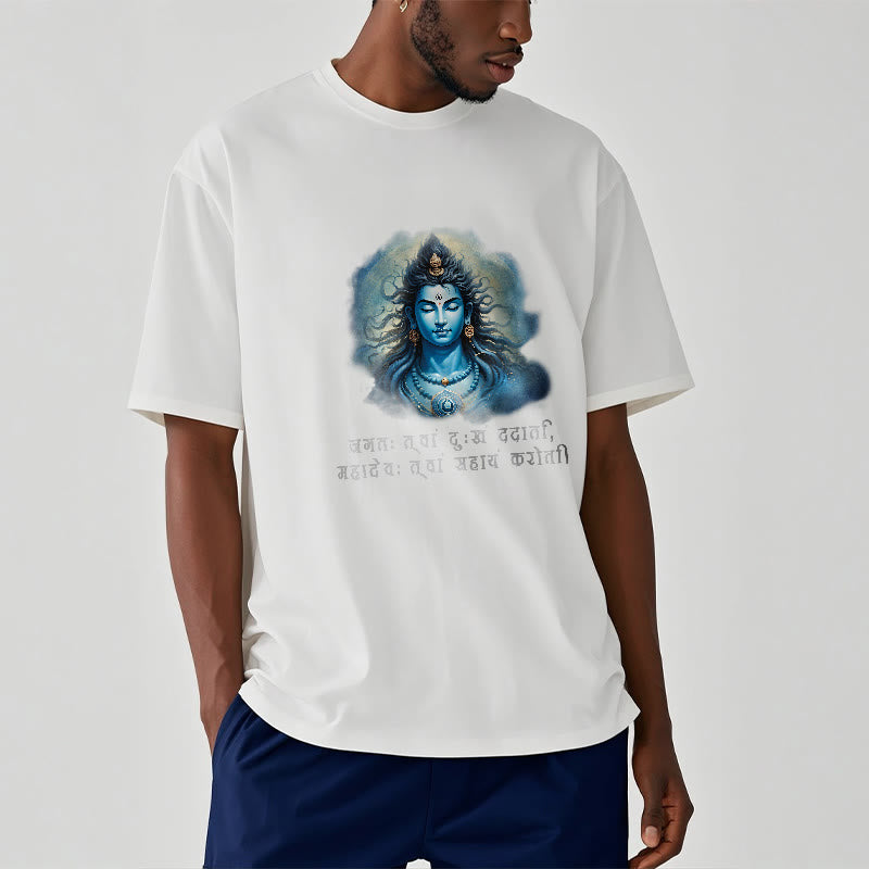 Buddha Stonesサンスクリット語 マハデフがあなたの助けに来る T シャツ - image 6