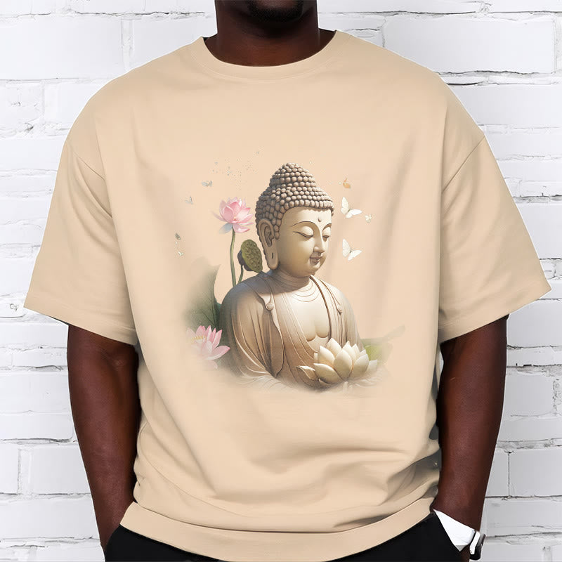 Buddha Stones、蓮、蝶、瞑想、仏陀のTシャツ - image 9
