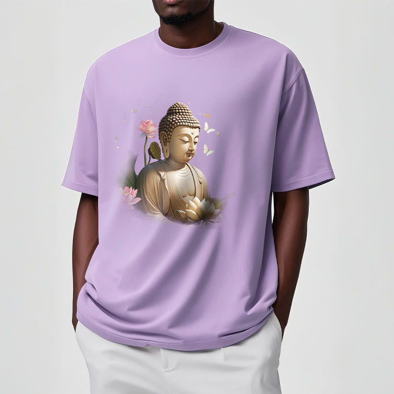 Buddha Stones、蓮、蝶、瞑想、仏陀のTシャツ - image 16