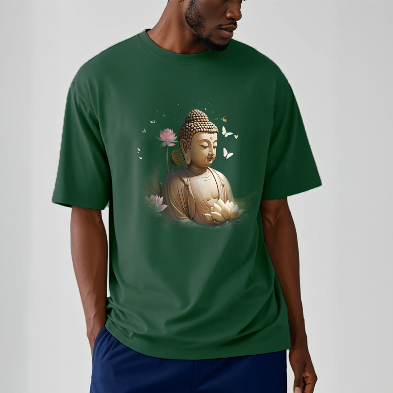 Buddha Stones、蓮、蝶、瞑想、仏陀のTシャツ - image 10