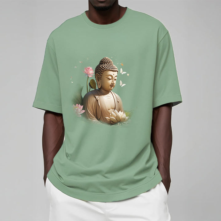 Buddha Stones、蓮、蝶、瞑想、仏陀のTシャツ - image 15