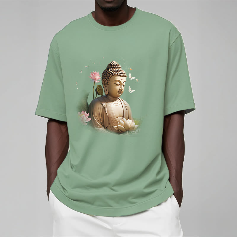 Buddha Stones、蓮、蝶、瞑想、仏陀のTシャツ - image 14