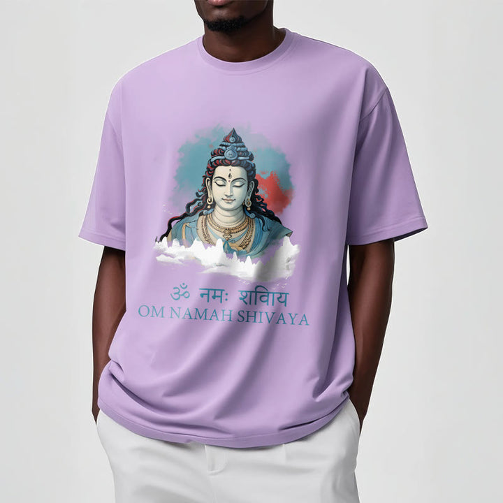 Buddha Stonesサンスクリット語 OM NAMAH SHIVAYA カラフルな雲 T シャツ - image 17