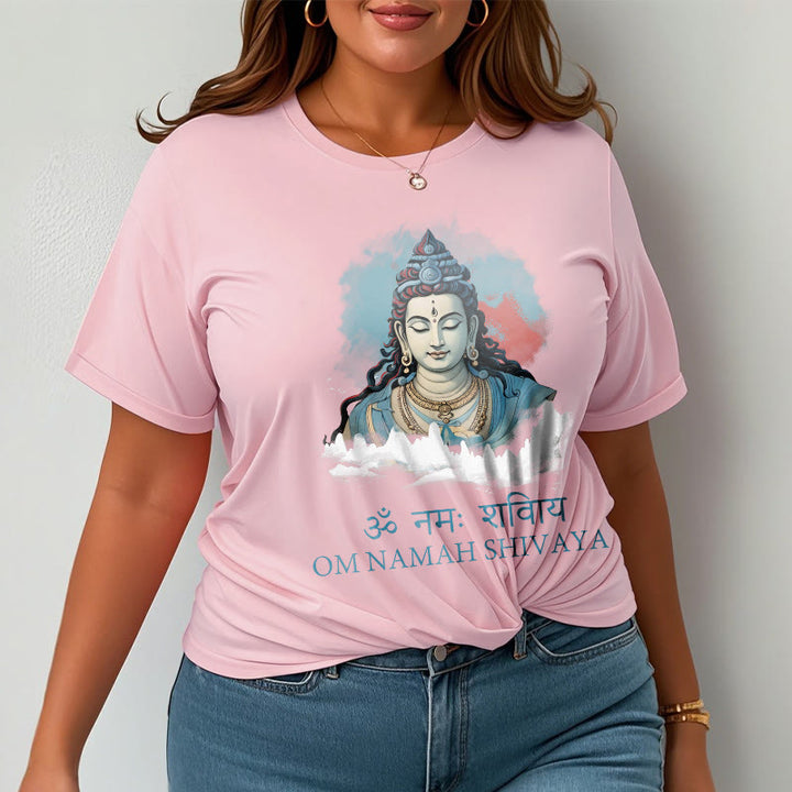 Buddha Stonesサンスクリット語 OM NAMAH SHIVAYA カラフルな雲 T シャツ - image 13
