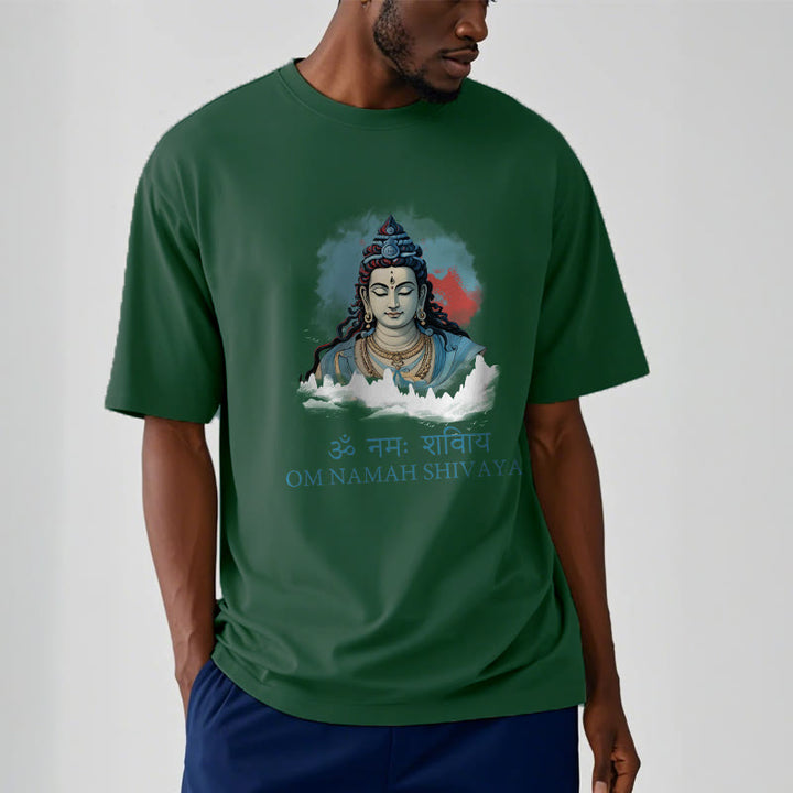 Buddha Stonesサンスクリット語 OM NAMAH SHIVAYA カラフルな雲 T シャツ - image 11