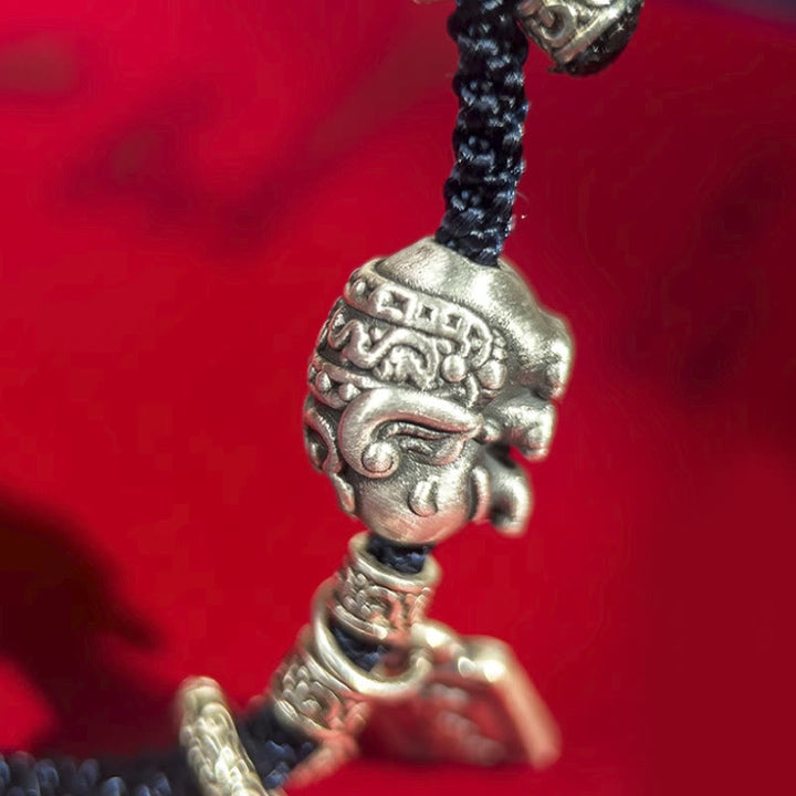 Buddha Stones925スターリングシルバー 象の安全と健康のお守り チャーム強さブレスレット