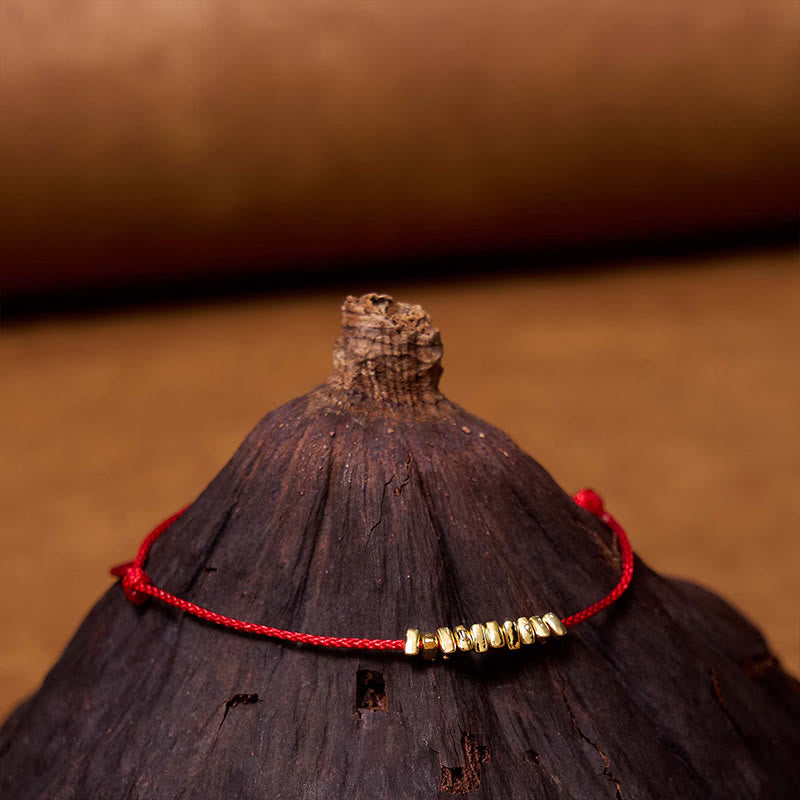 Buddha Stonesハンドメイド 925 スターリングシルバー 小片 保護編み 極薄ロープブレスレット