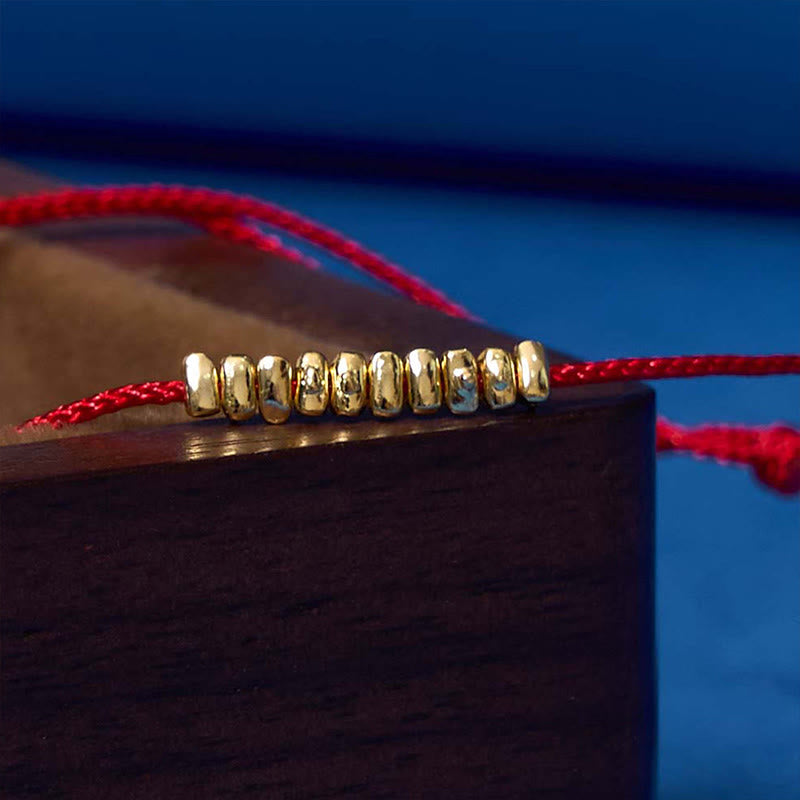 Buddha Stonesハンドメイド 925 スターリングシルバー 小片 保護編み 極薄ロープブレスレット