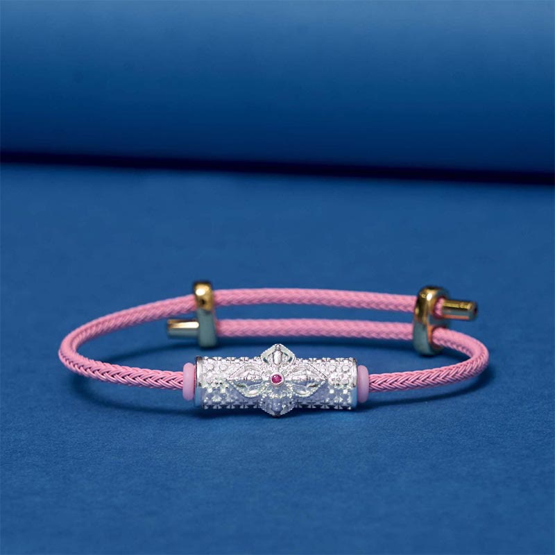 Buddha Stones銅製幸運の赤い糸のブレスレット