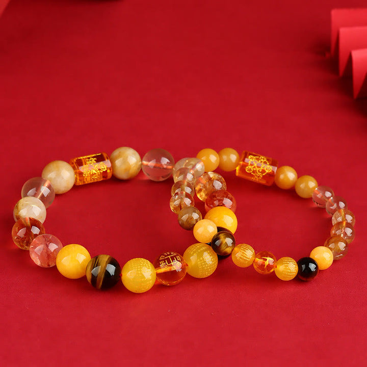 Buddha Stones ヒキュウ 瑪瑙 水晶 開運 金運 財運 魔除け ブレスレット