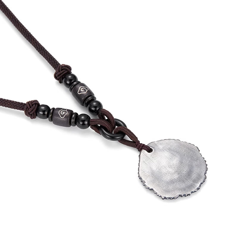 Buddha Stones999スターリングシルバー ソフォラフラベセンス コットンロープネックレスペンダント