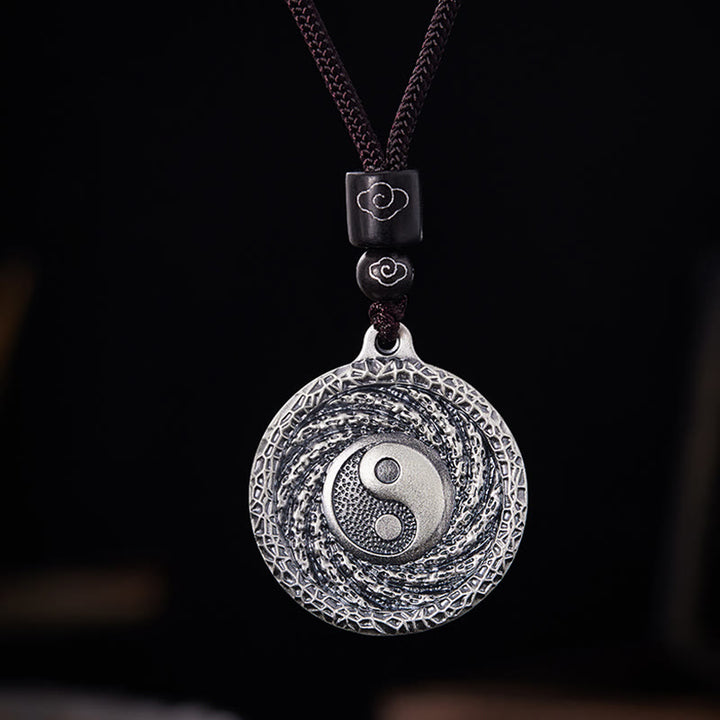 Buddha Stones999 スターリングシルバー 太極 陰陽 八卦 デザイン 山の幽霊 お金を使うネックレス ペンダント - image 21
