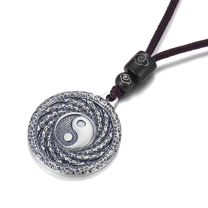 Buddha Stones999 スターリングシルバー 太極 陰陽 八卦 デザイン 山の幽霊 お金を使うネックレス ペンダント - image 22