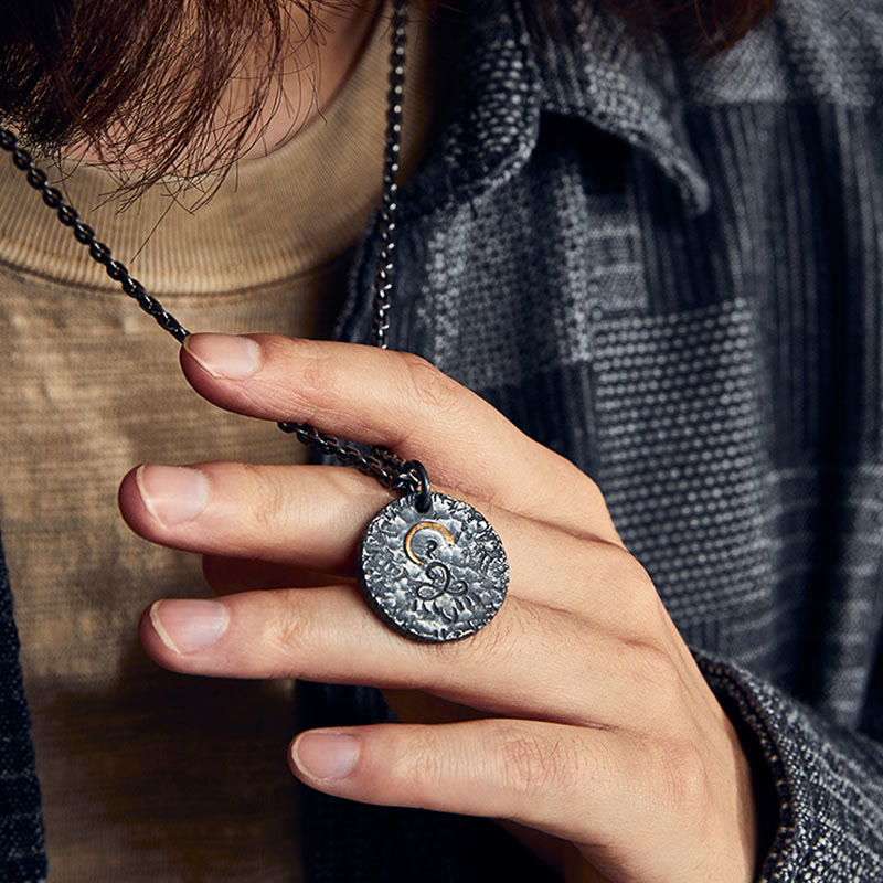 Buddha Stones999スターリングシルバー 999ゴールド 925スターリングシルバー 仏像 蓮のネックレスペンダント - image 2