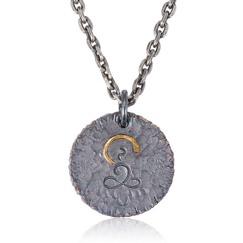 Buddha Stones999スターリングシルバー 999ゴールド 925スターリングシルバー 仏像 蓮のネックレスペンダント - image 7