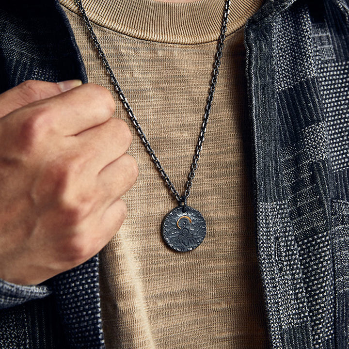 Buddha Stones999スターリングシルバー 999ゴールド 925スターリングシルバー 仏像 蓮のネックレスペンダント - image 5