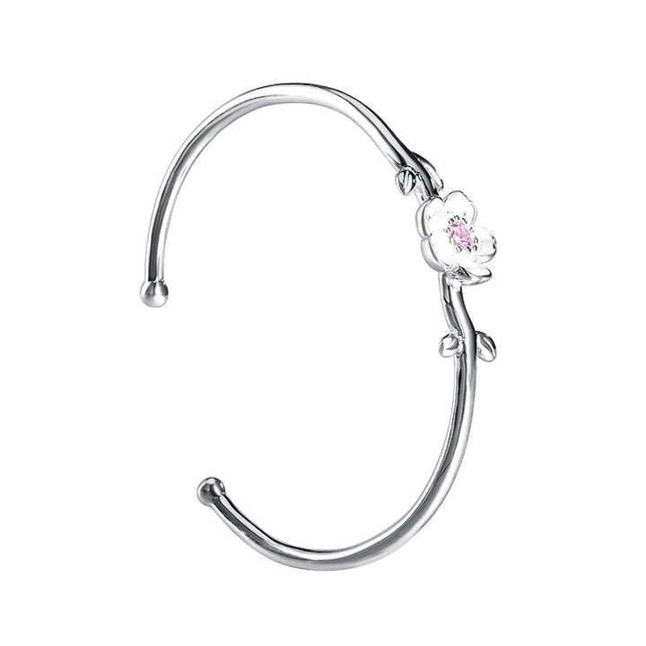 Buddha Stones925スターリングシルバー 桜幸運ブレスレットバングル - image 3