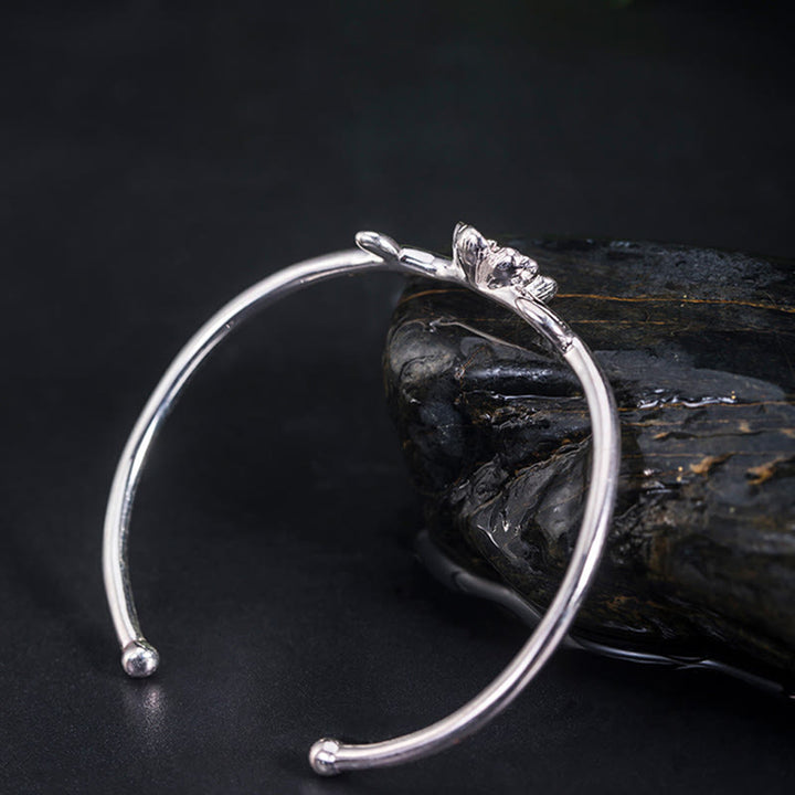 Buddha Stones925スターリングシルバー 桜幸運ブレスレットバングル - image 9