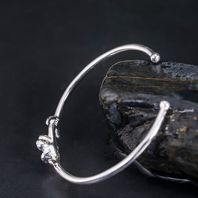 Buddha Stones925スターリングシルバー 桜幸運ブレスレットバングル - image 8