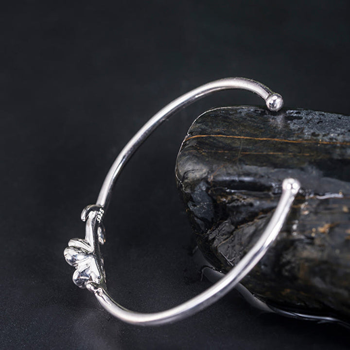 Buddha Stones925スターリングシルバー 桜幸運ブレスレットバングル - image 8