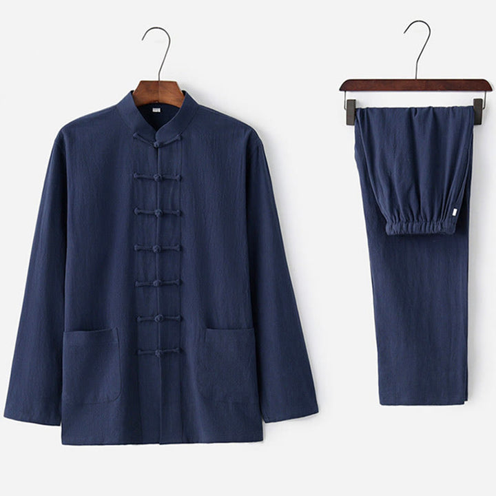 Buddha Stonesカエルボタン 唐草 長袖 シャツ パンツ メンズスーツ - image 17
