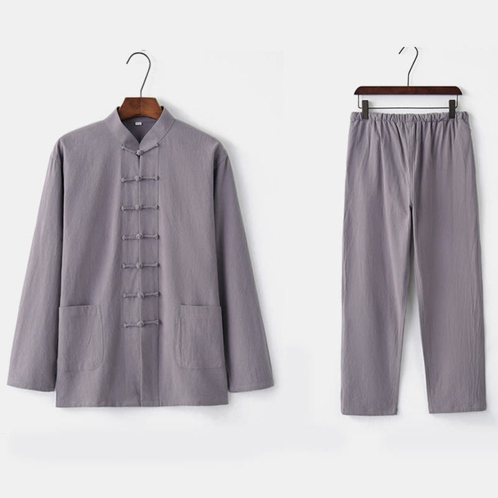 Buddha Stonesカエルボタン 唐草 長袖 シャツ パンツ メンズスーツ - image 18