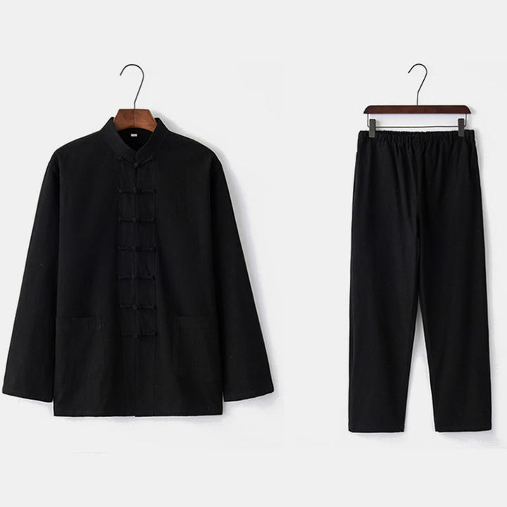 Buddha Stonesカエルボタン 唐草 長袖 シャツ パンツ メンズスーツ - image 20