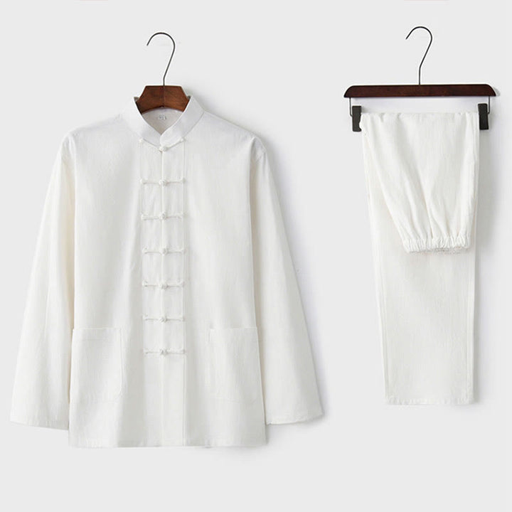 Buddha Stonesカエルボタン 唐草 長袖 シャツ パンツ メンズスーツ - image 23