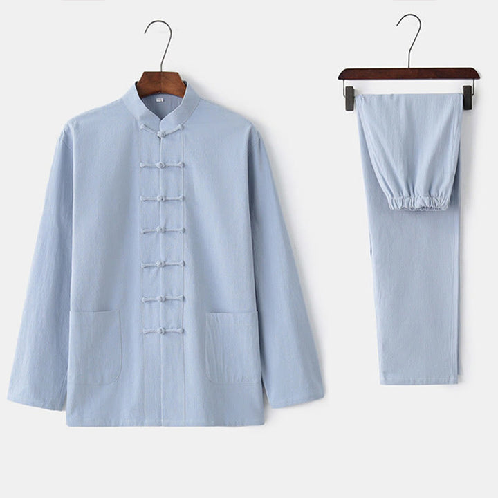 Buddha Stonesカエルボタン 唐草 長袖 シャツ パンツ メンズスーツ - image 25