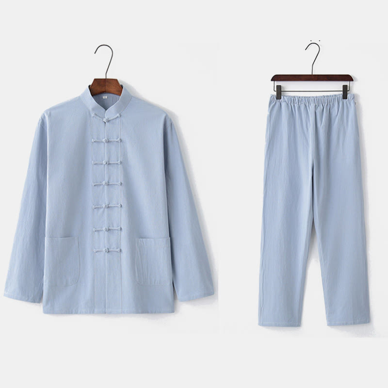 Buddha Stonesカエルボタン 唐草 長袖 シャツ パンツ メンズスーツ - image 24