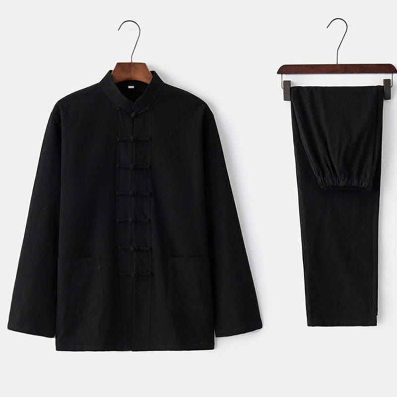 Buddha Stonesカエルボタン 唐草 長袖 シャツ パンツ メンズスーツ - image 21