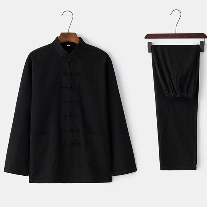 Buddha Stonesカエルボタン 唐草 長袖 シャツ パンツ メンズスーツ - image 21